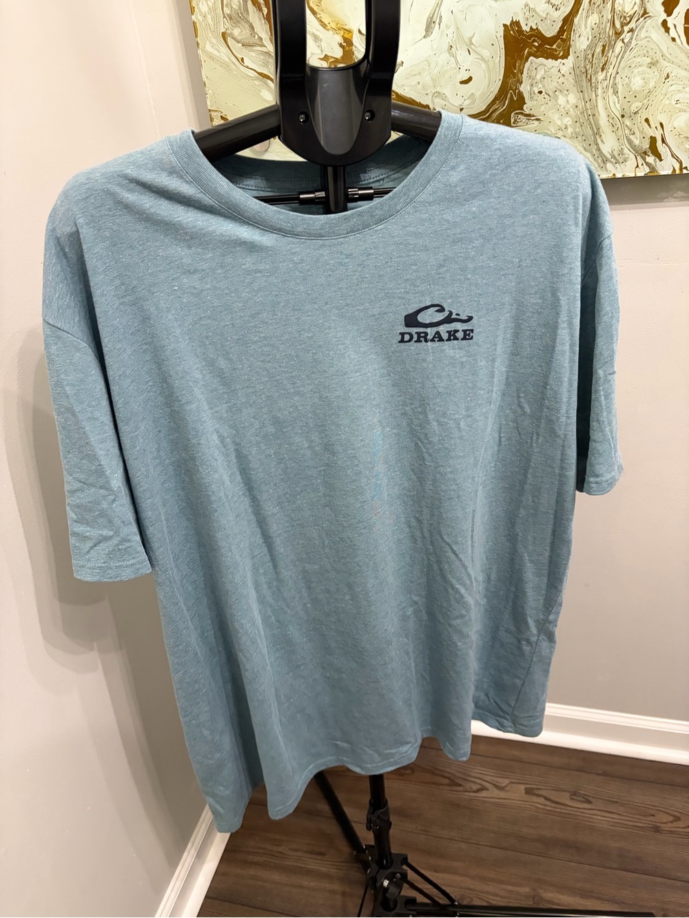 Drake Light Blue Short Sleeve Logo Tee